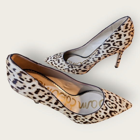 Sam Edelman Leopard Calf Hair Margie Pumps 10.5 - Picture 9 of 13